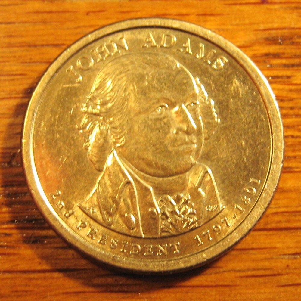 2007 JOHN ADAMS 1 DOLLAR COIN
